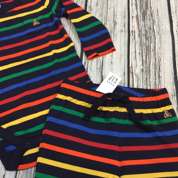 Gap Boys 6-12 Months Striped Outfit - Picture 3 of 4